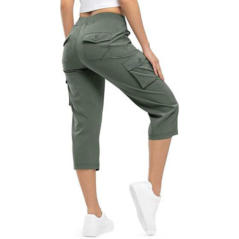 ✨Womens Lightweight Capris Daily&Travel Quick Dry Cargo Pants with 6 Pockets✈️👖
