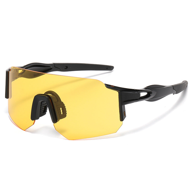 🚴 Large Frame Sports Sunglasses – UV390 Protection, 26.9g Lightweight, HD PC Lens