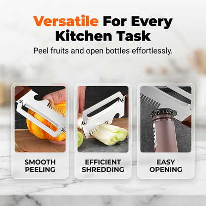 🎁3-in-1 Scallion Shredder & Peeler Kitchen Tool