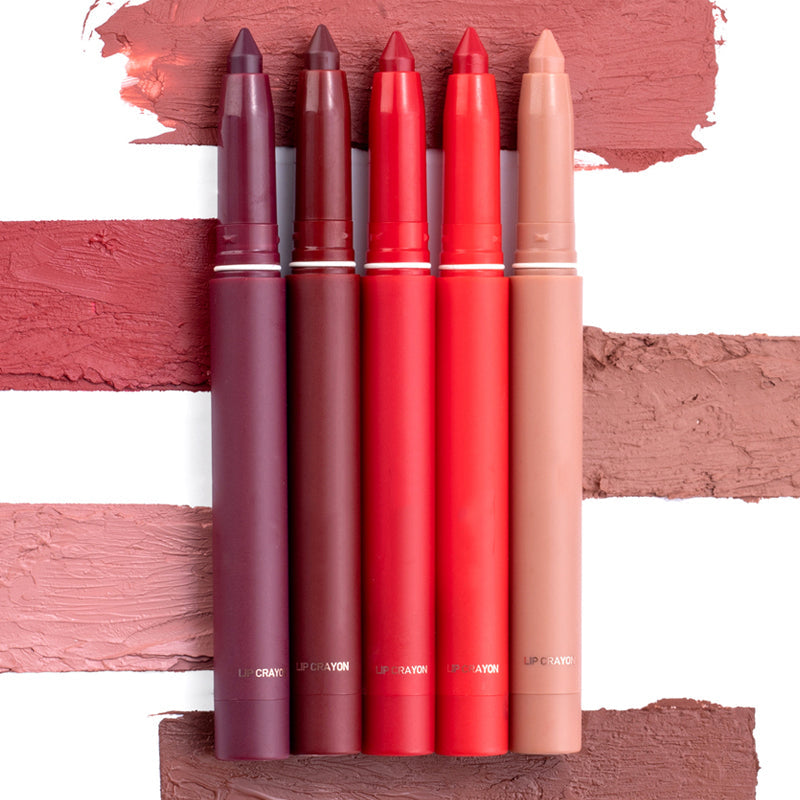 💄 Matte lip crayon – waterproof, 8hr wear, built-in sharpener 💋✨