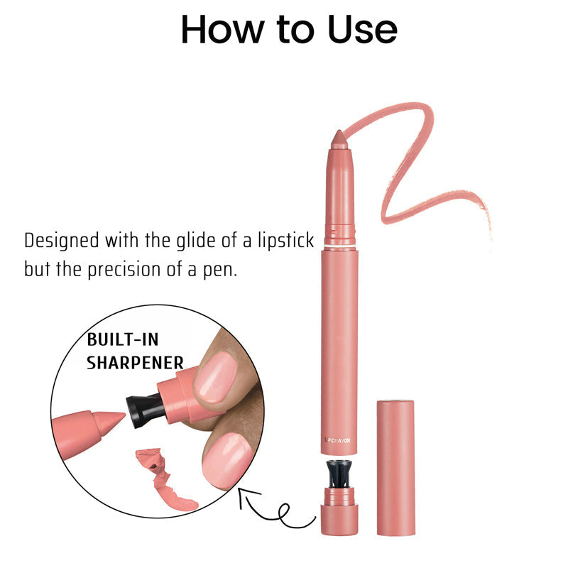 💄 Matte lip crayon – waterproof, 8hr wear, built-in sharpener 💋✨