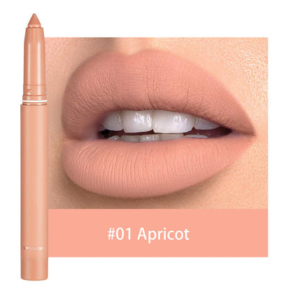 💄 Matte lip crayon – waterproof, 8hr wear, built-in sharpener 💋✨