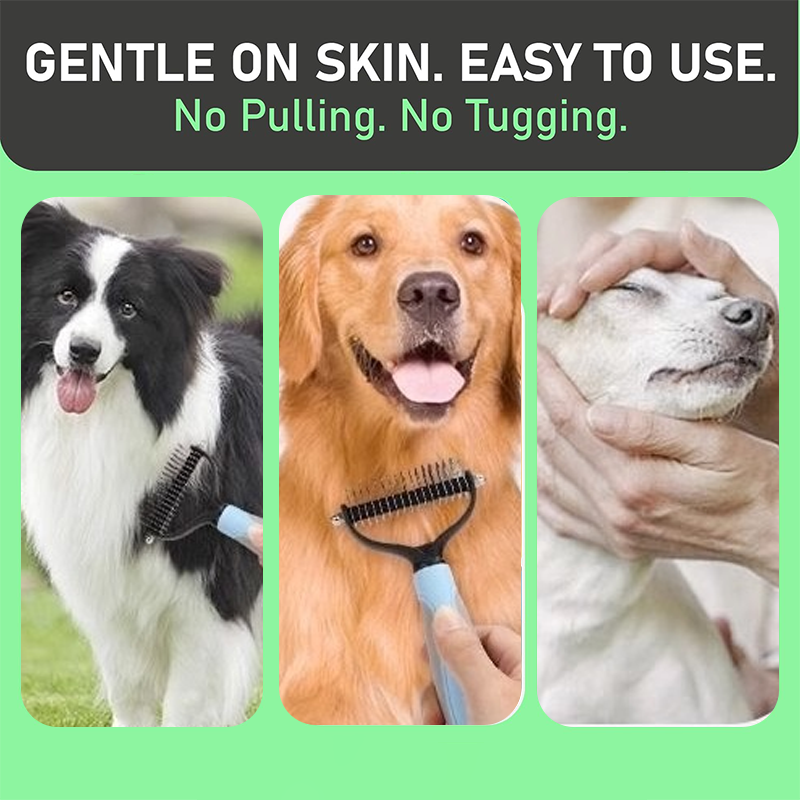 🐶🐶Dual-Sided Pet Grooming Comb for Dogs & Cats