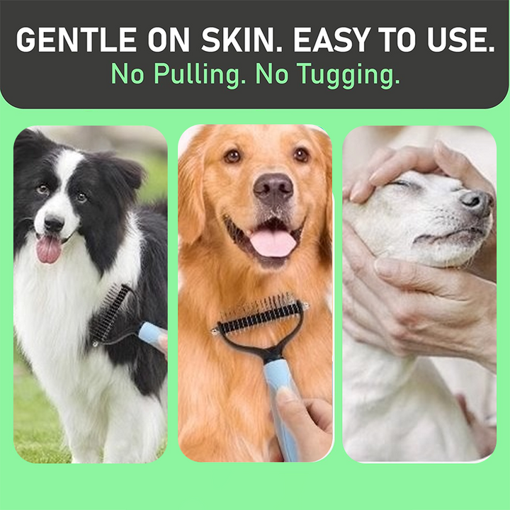 🐶🐶Dual-Sided Pet Grooming Comb for Dogs & Cats