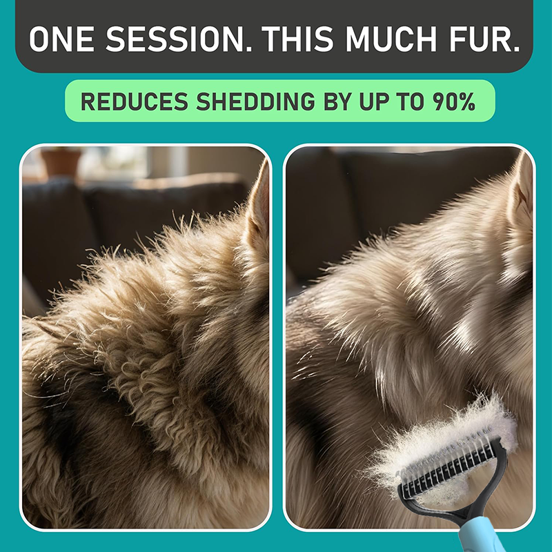 🐶Dual-Sided Pet Grooming Comb for Dogs & Cats