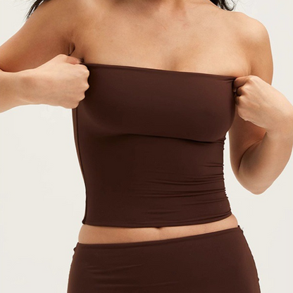 💕Women’s Soft Solid Strapless Tube Top