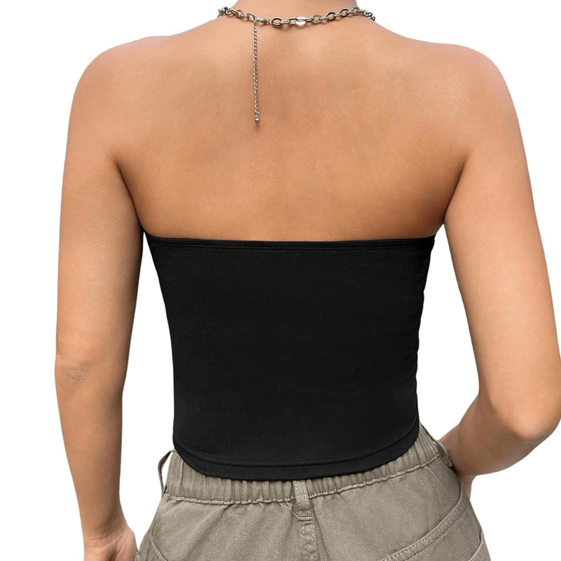 💕Women’s Soft Solid Strapless Tube Top