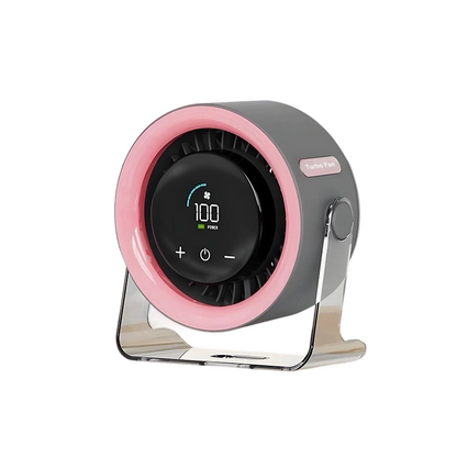 2026 Desk Fan with LED Display USB Powered Portable 100 Speeds 120° Tilt Quiet Long Battery Life Oscillating Table Fan for Bedroom Office Home Camping