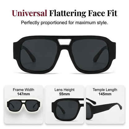 Stylish Aviator Sunglasses with UV Protection