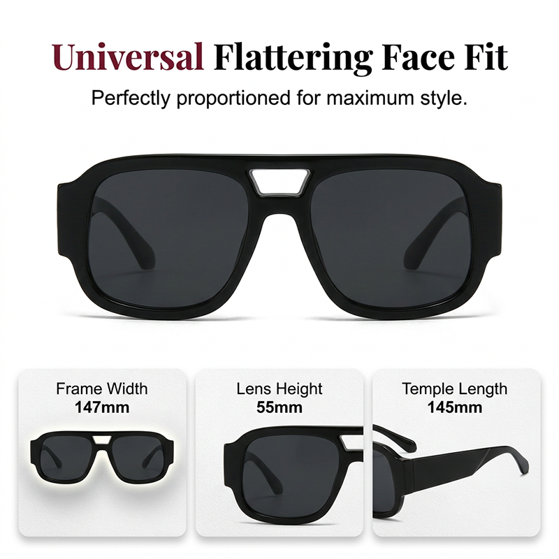 Stylish Aviator Sunglasses with UV Protection