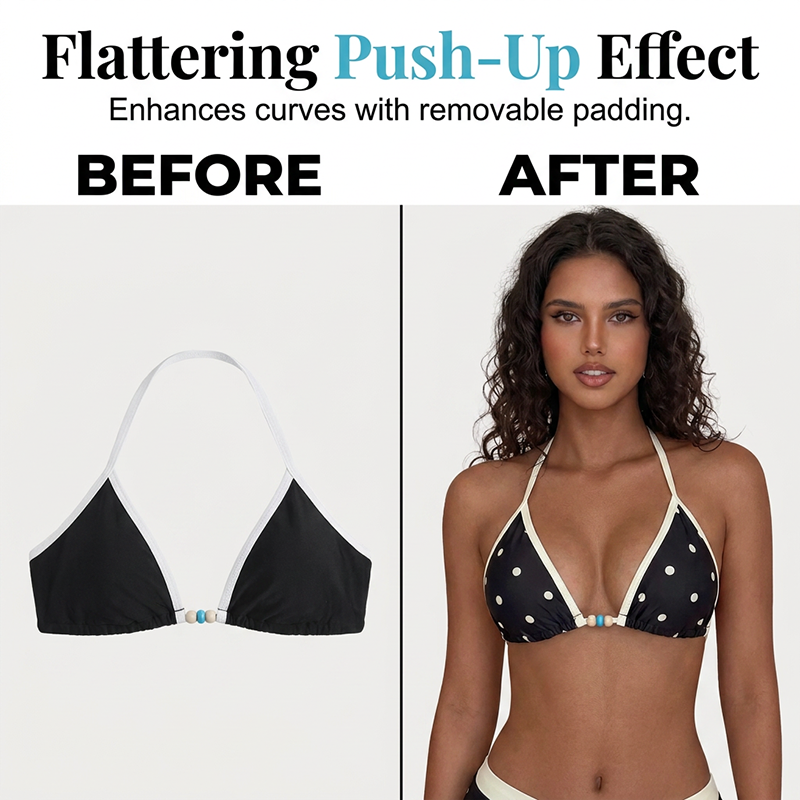 👙Polka Dot Halter Bikini Set