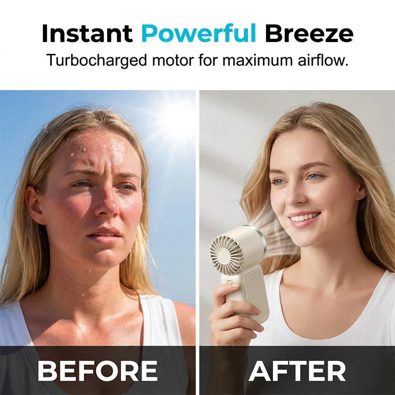 ❄️ ❄️Turbo Handheld Fan – 16900 RPM, 6 speeds, LED display