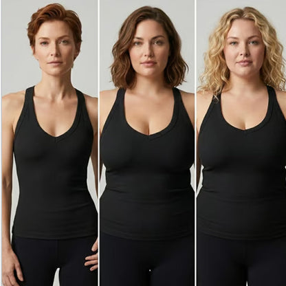Women's Deep V-Neck Camisole Slim Fit