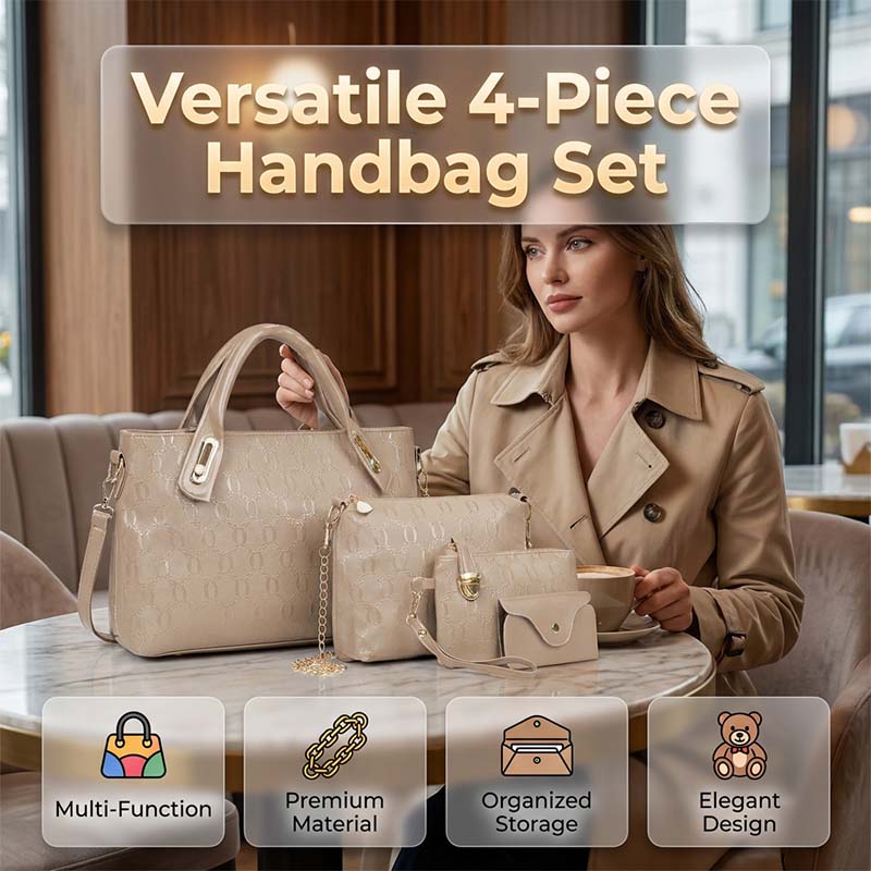 ✨Women's Versatile 4-Piece Handbag Set