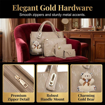 ✨Women's Versatile 4-Piece Handbag Set