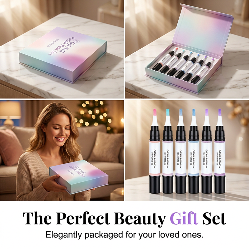 6-Piece Gel Nail Polish Pen Set