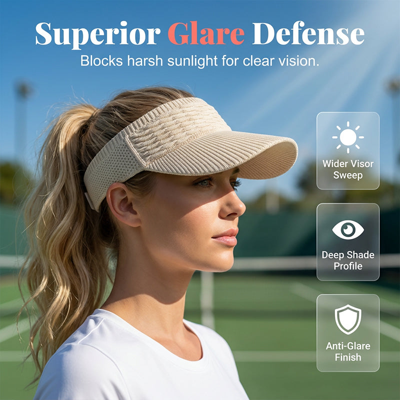 ✨Women's Breathable Knit Sun Visor Hat