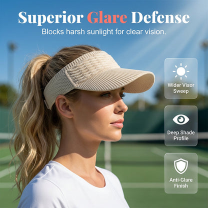✨Women's Breathable Knit Sun Visor Hat