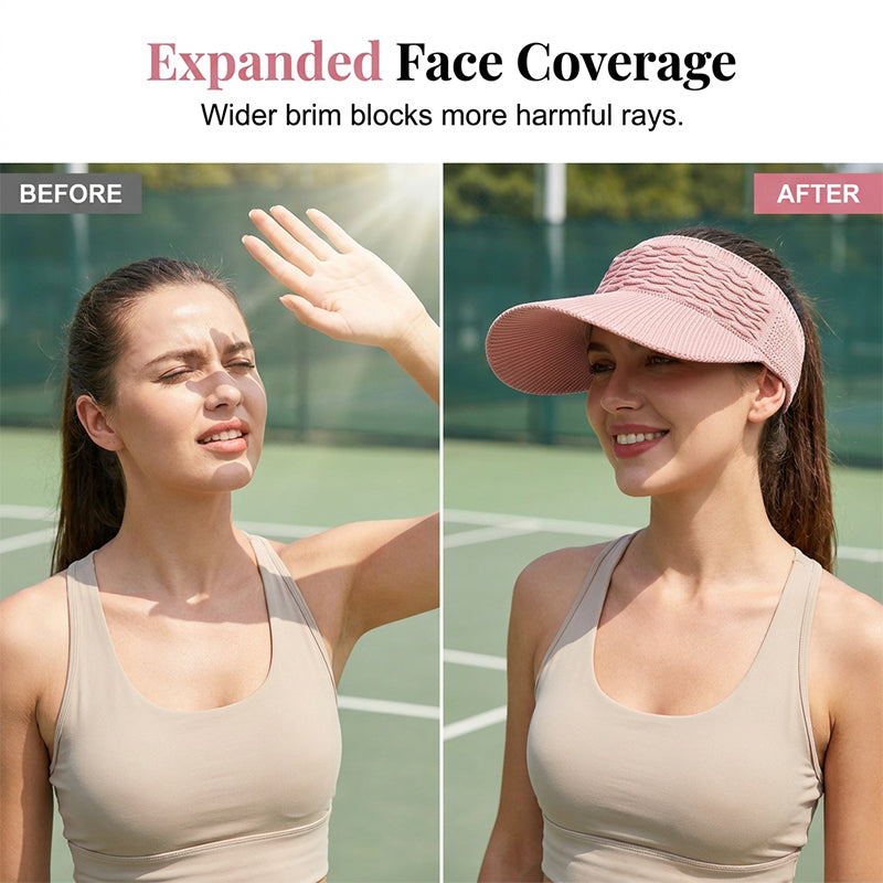 ✨Women's Breathable Knit Sun Visor Hat
