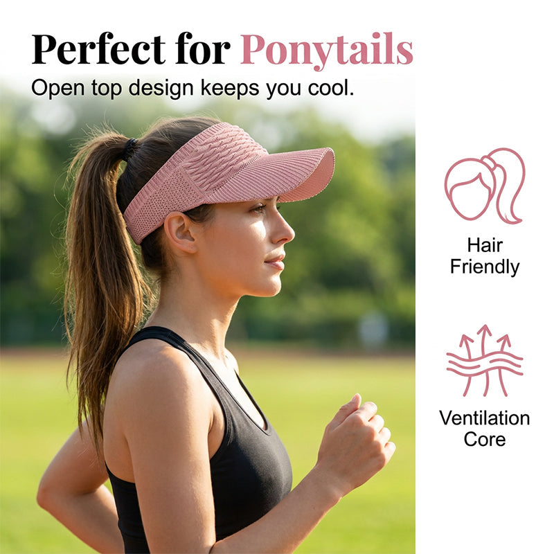 ✨Women's Breathable Knit Sun Visor Hat
