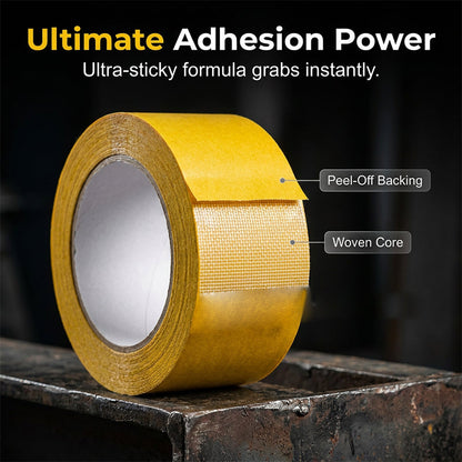 🔥LAST DAY SALE - BUY 1 GET 1 FREE!!⚡50K+ SOLD!🏠High-Tack Double-Sided Mesh Tape
