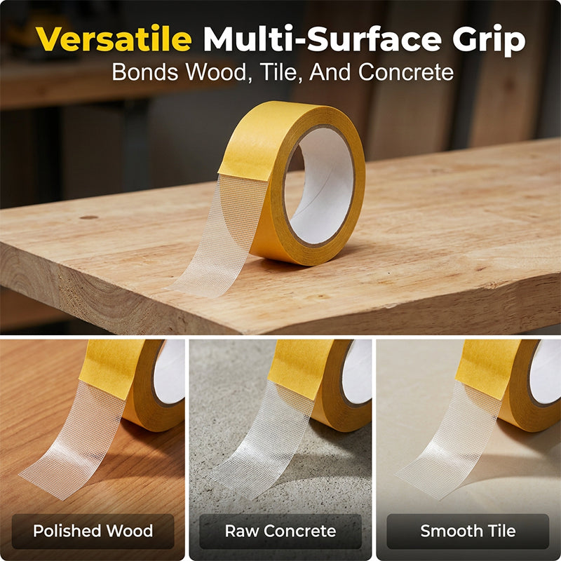 🔥LAST DAY SALE - BUY 1 GET 1 FREE!!⚡50K+ SOLD!🏠High-Tack Double-Sided Mesh Tape