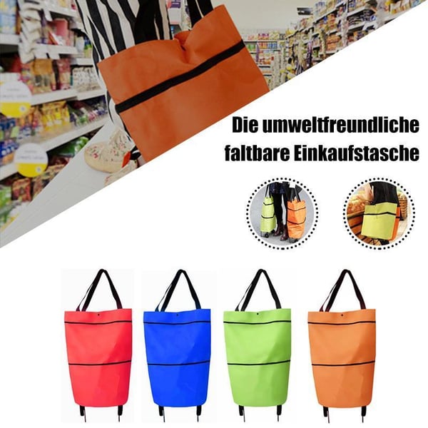 🔥2-in-1 Foldable Shopping Cart🛒