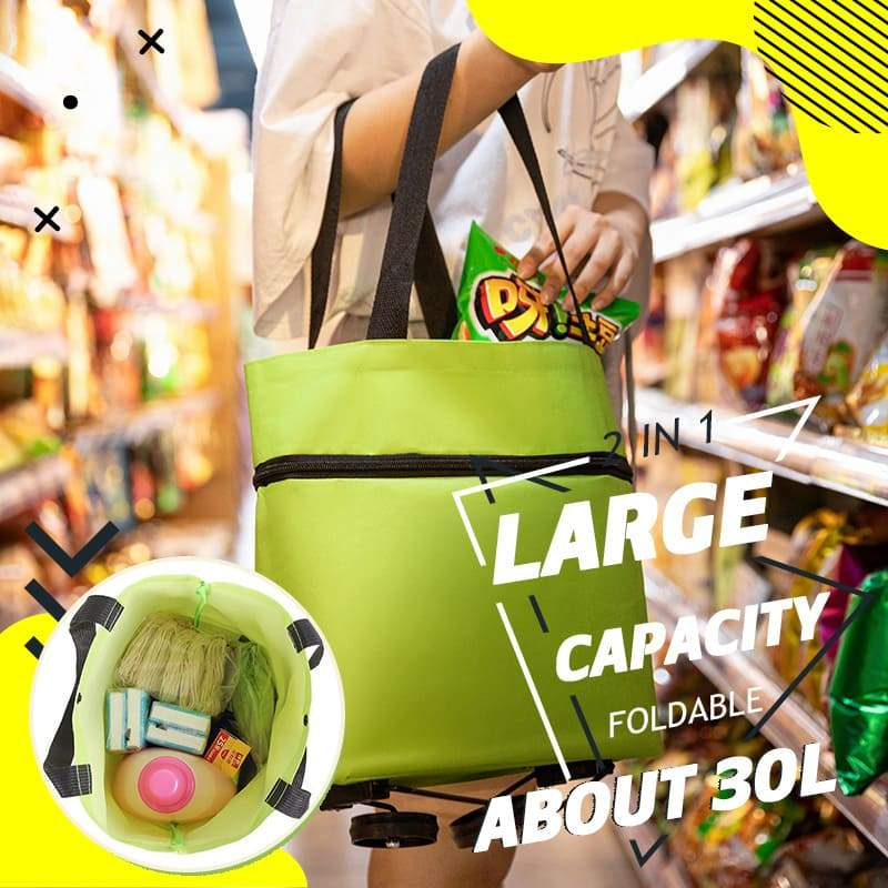 🔥2-in-1 Foldable Shopping Cart🛒