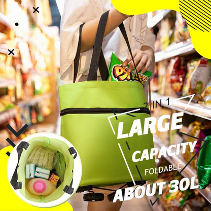 🔥2-in-1 Foldable Shopping Cart🛒