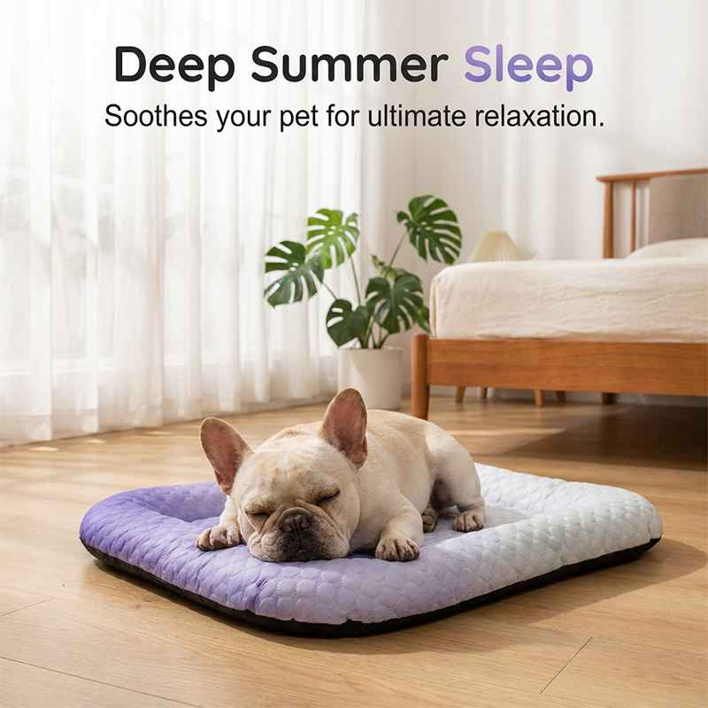 ❄️Cooling Gel Mat for Pets – No refrigeration needed, instant heat relief. Breathable, non‑toxic. Helps pets sleep cool all summer!