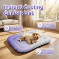 ❄️Cooling Gel Mat for Pets – No refrigeration needed, instant heat relief. Breathable, non‑toxic. Helps pets sleep cool all summer!