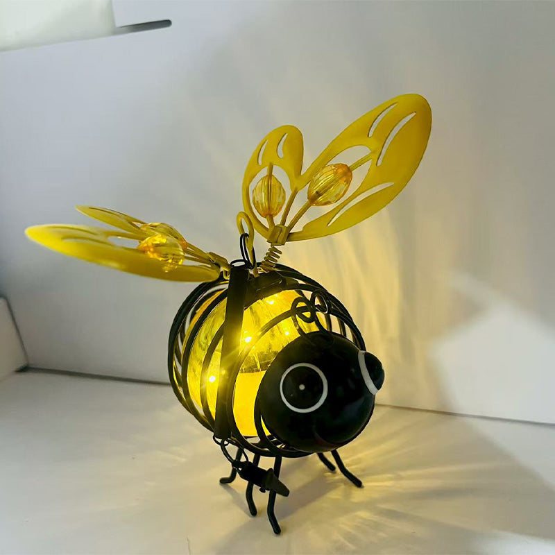 ✨ Hanging Solar Bee Light – Warm Amber Glow, Flicker-Free, Perfect for Garden Parties, Camping, or Kids’ Rooms – Spread Joy Day and Night 🌞🌜