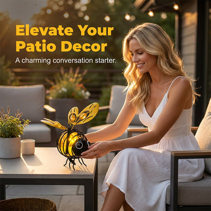 ✨ Hanging Solar Bee Light – Warm Amber Glow, Flicker-Free, Perfect for Garden Parties, Camping, or Kids’ Rooms – Spread Joy Day and Night 🌞🌜