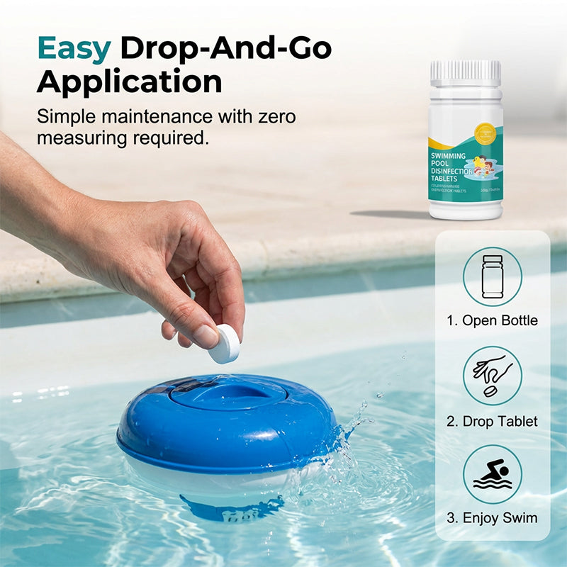 High-Efficacy Pool Effervescent Disinfection Tablets