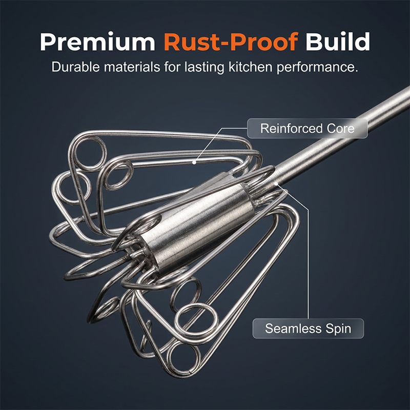 ✨Stainless Steel Semi-Automatic Hand Egg Beater