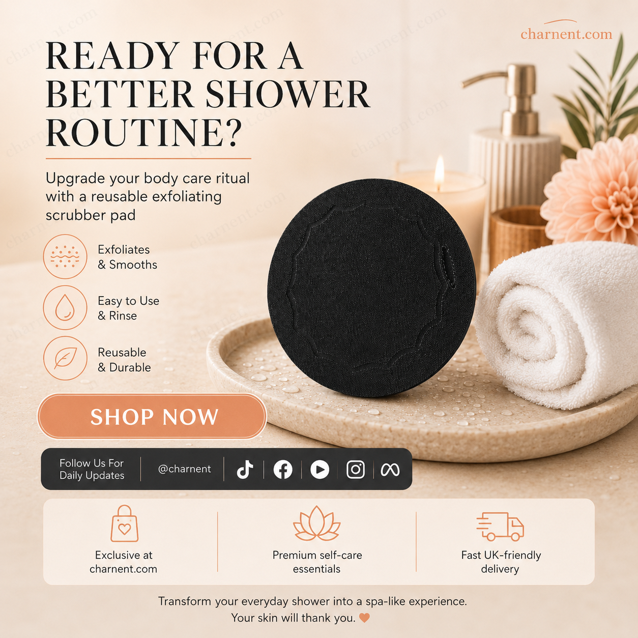 ⏰Last Day Buy 2 Get 2 Free❄💦 Scrub Bath Pads – Gently exfoliate, unclog pores, reveal brighter skin. Durable rubber, easy to rinse. A little scrub goes a long way! ✨🛀