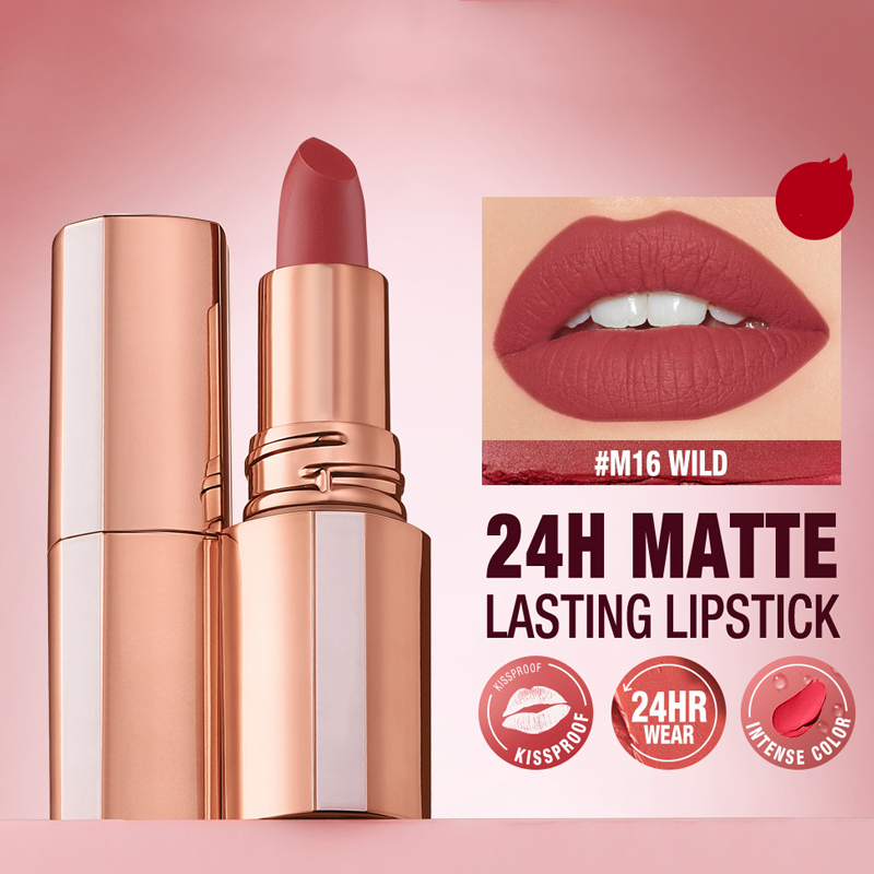 💞Matte Finish Waterproof Long Wear Silky Lipstick