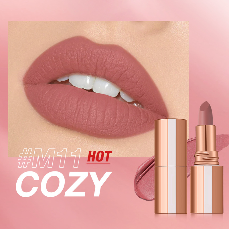 💞Matte Finish Waterproof Long Wear Silky Lipstick