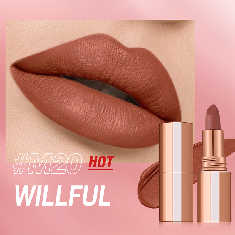 💞Matte Finish Waterproof Long Wear Silky Lipstick