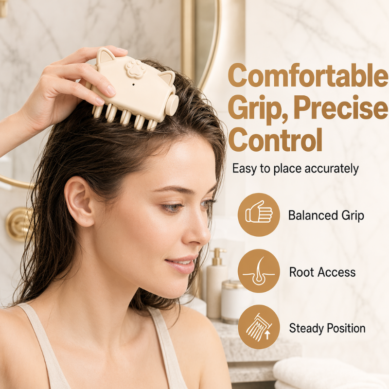 💇 Wireless Heated Volumizing Root Lift Clip, Portable Travel Hair Styling Tool for Flat Fine Hair