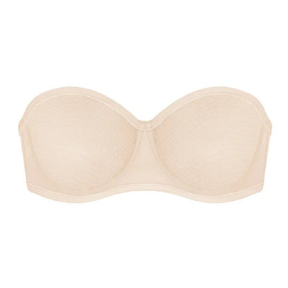 Women's Plus Size Strapless Non-Slip Bandeau Bra