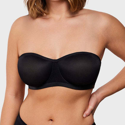 Women's Plus Size Strapless Non-Slip Bandeau Bra