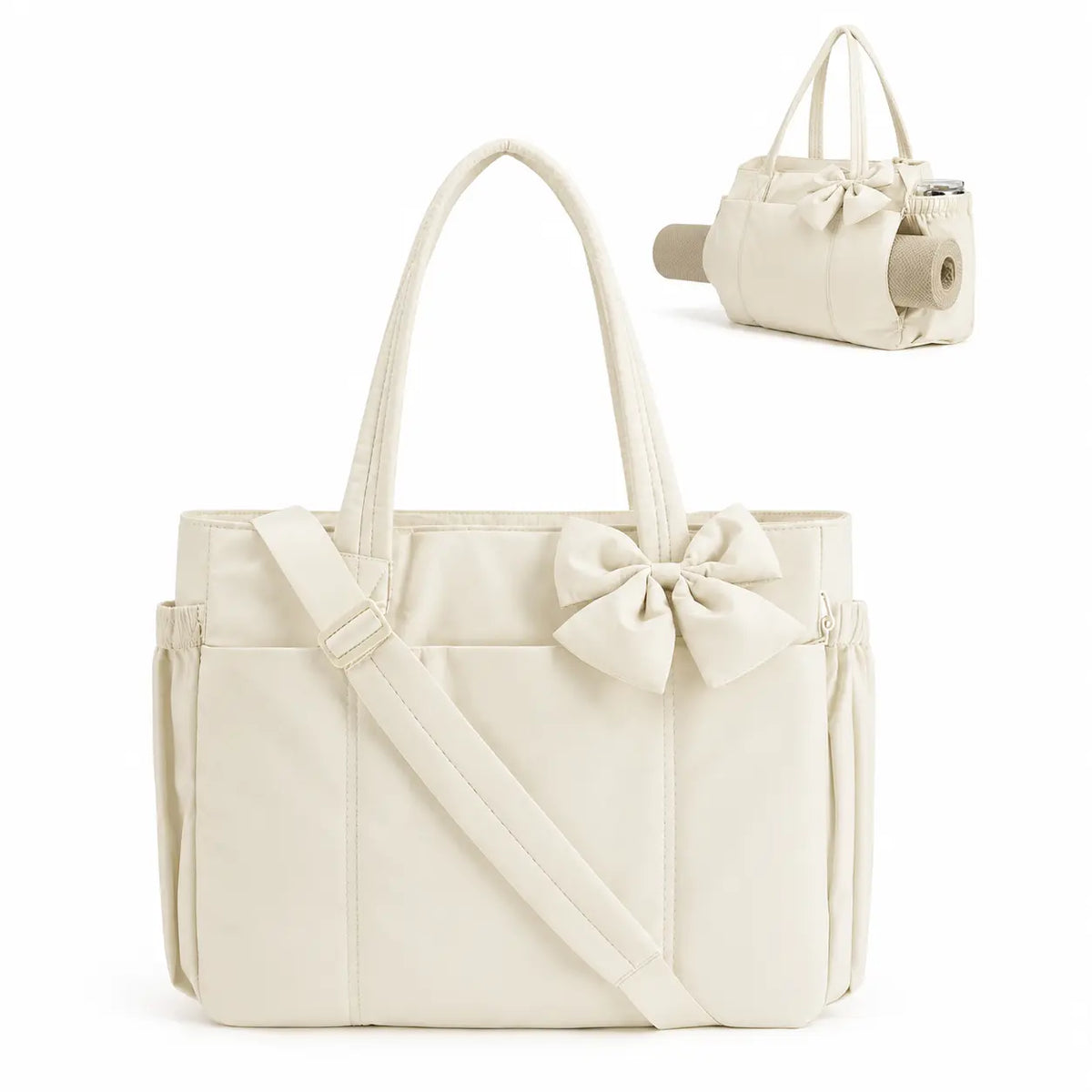 Puffy Bow Everything Tote