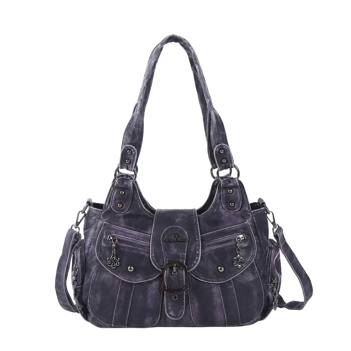 Vintage Multi-Pocket Hobo Bag